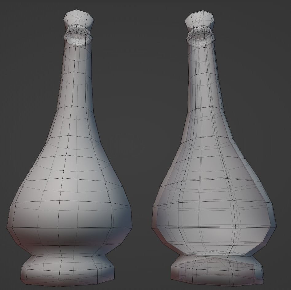 Alchemy Beakers and Vases Low-poly 3D model_5