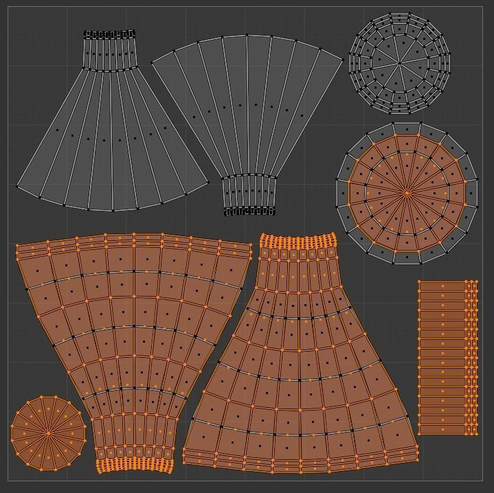 Alchemy Beakers and Vases Low-poly 3D model_9