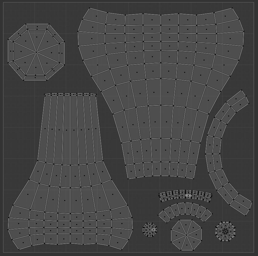 Alchemy Beakers and Vases Low-poly 3D model_17