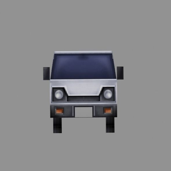 car model low-poly for games Low-poly 3D model_2