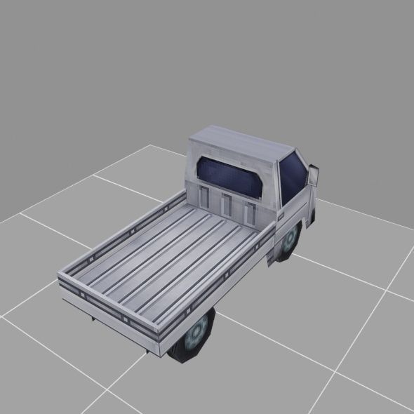 car model low-poly for games Low-poly 3D model_5
