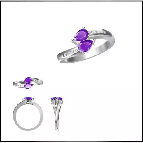 JCD Format Mens color stone rings rhinoceros 3d jewelry design