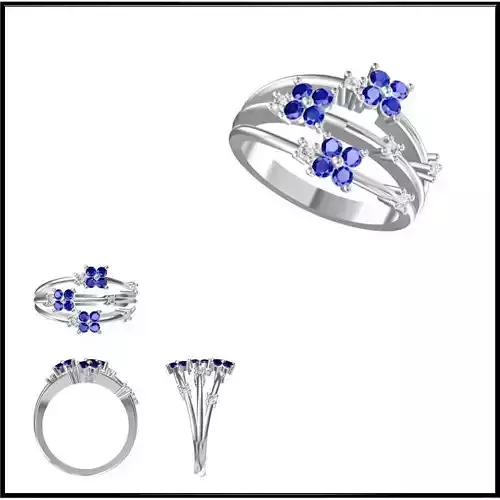 JCD Format Mens color stone rings jewelry cad institute