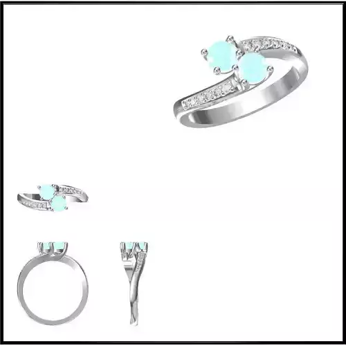 JCD Format Mens color stone rings jewelry cad cam masters