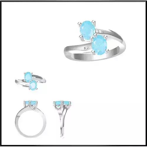 JCD Format Mens color stone rings 3d jewellery design course