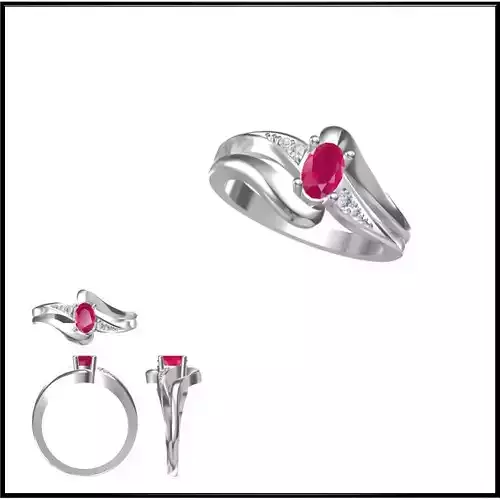 JCD Format  Diamond color stone rings jewelry cad institute