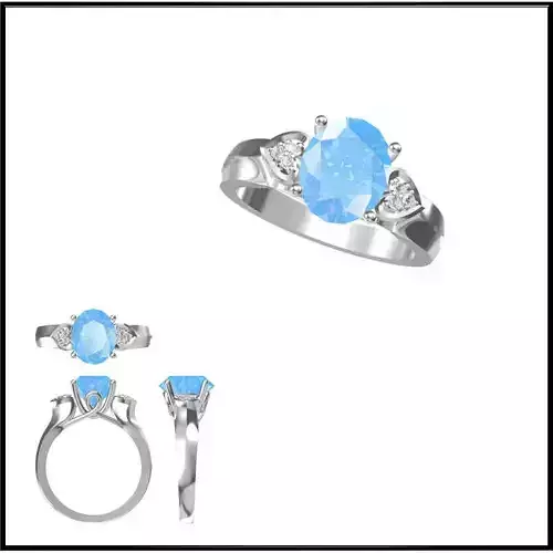 JCD Format  Diamond color stone rings jewellery cad design