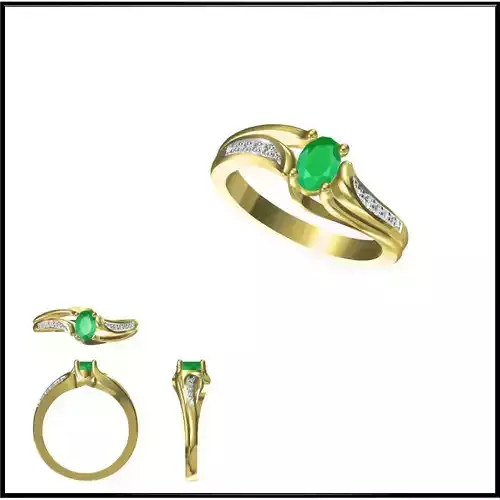 JCD Format  Diamond color stone rings for sale 3dm jewelry files