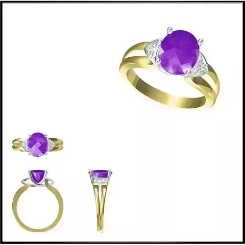 JCD Format  Diamond color stone rings cad ring design