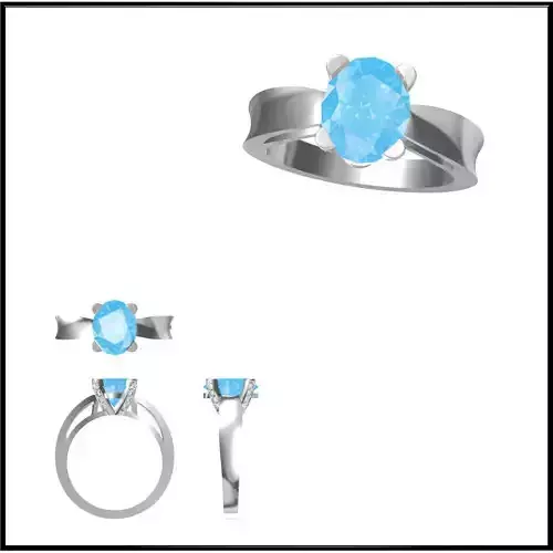 JCD Format  Diamond color stone rings cad jewellery design