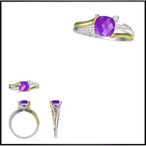 JCD Format  Diamond color stone rings 3design price