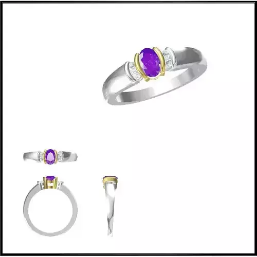 JCD Format  Diamond color stone rings 3d jewelry files for sale