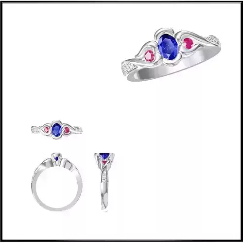 JCD Format  Color stone rings for women jewelry cad institute