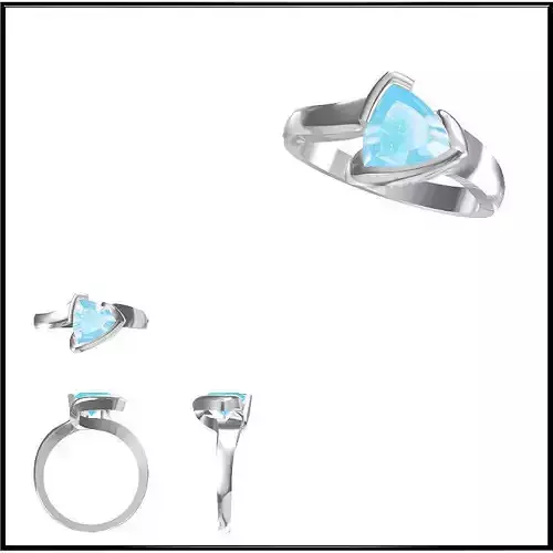 JCD Format Color stone rings for women jewellery design course