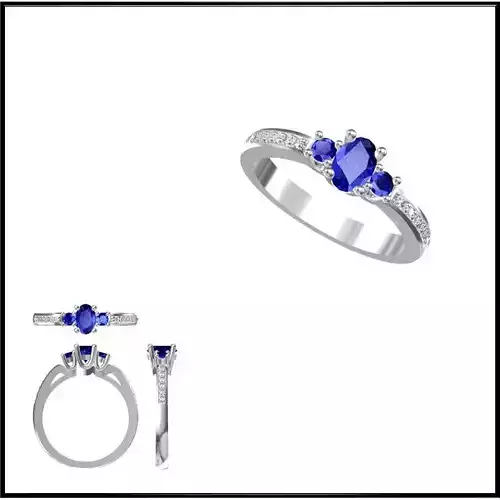 JCD Format Color stone rings for women jewellery design