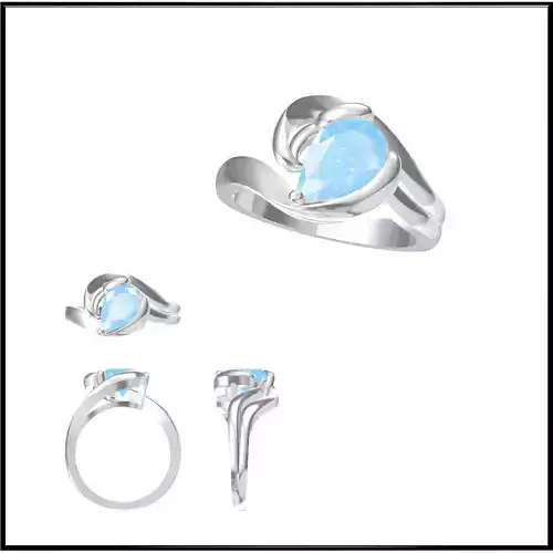 JCD Format Color stone rings for women 3dm jewelry