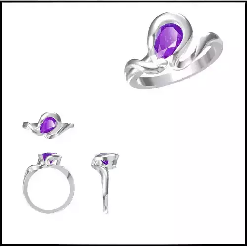 JCD Format Color stone rings for women 3design price