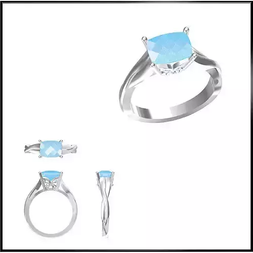 JCD Format Cheap Color stone rings cad cam jewelry design