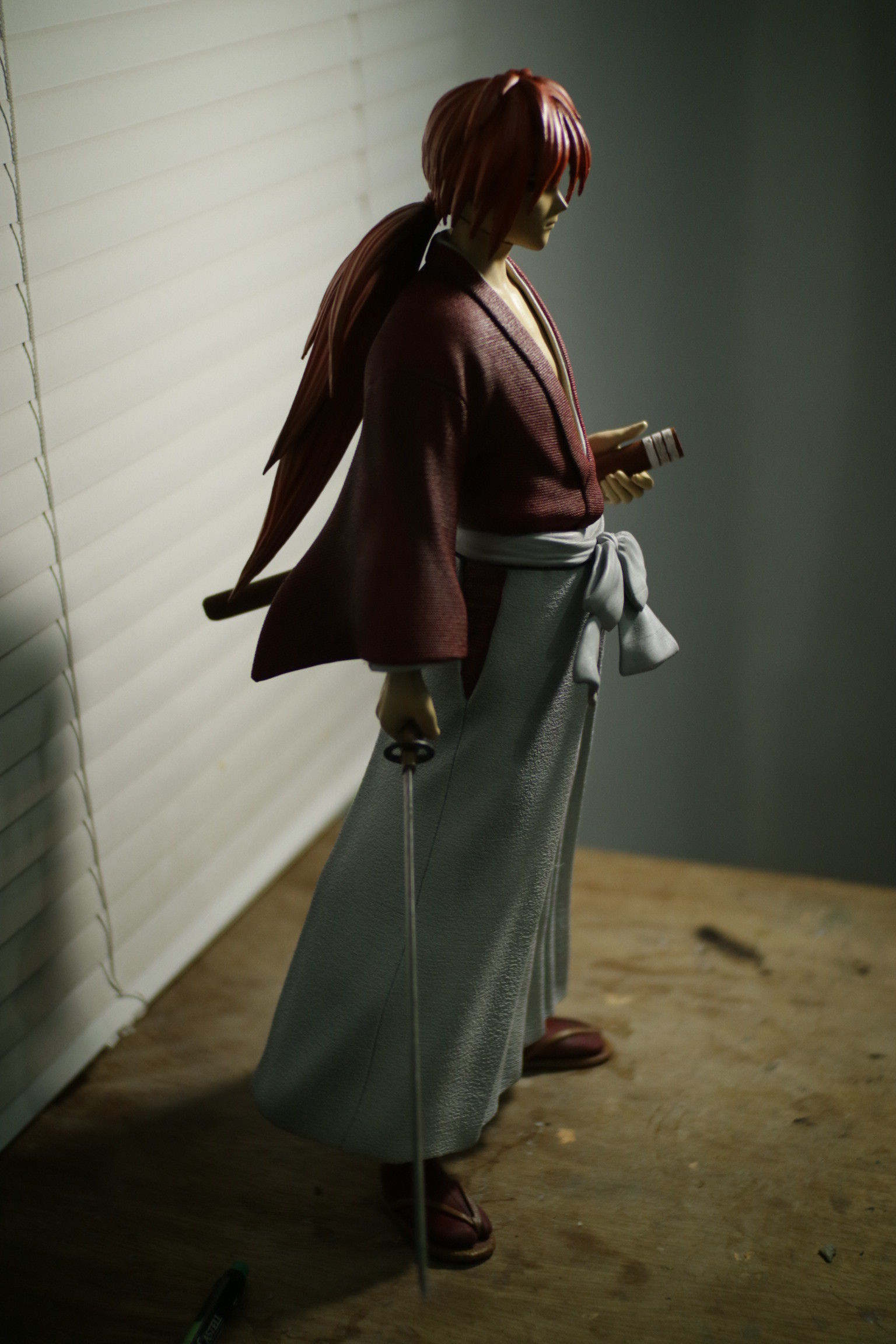 Samurai X - Kenshin Himura fan-art statue 3D print model_3