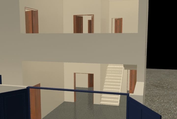 3d house Buildind Low-poly 3D model_4