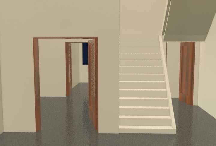 3d house Buildind Low-poly 3D model_1