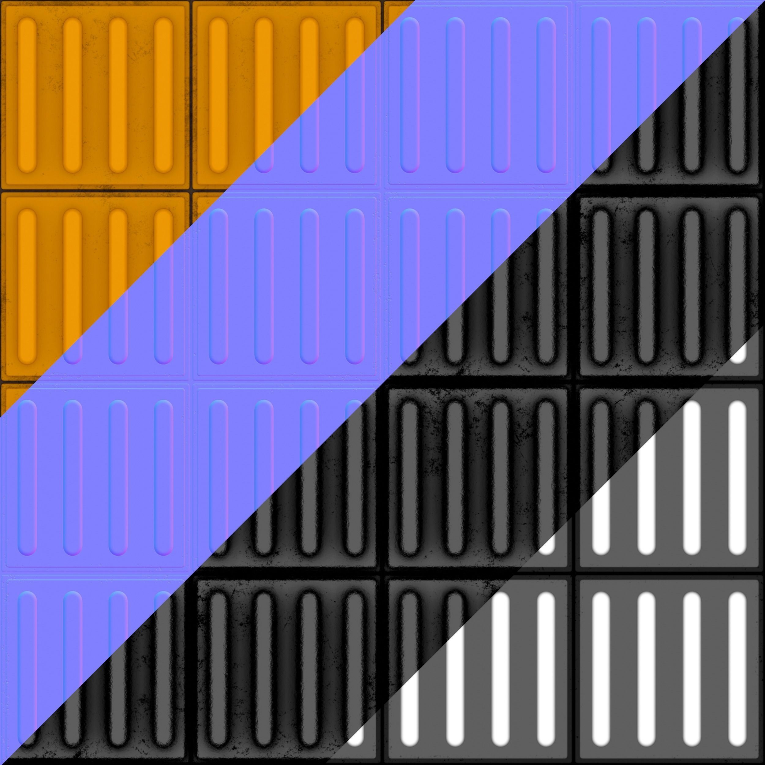 Street Pavement Tactile Directional 002 Texture_1