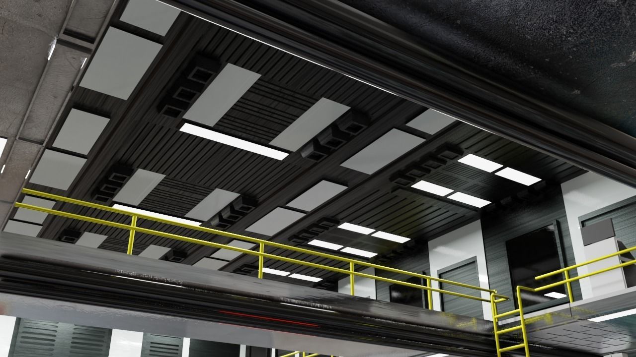 Sci - Fi Engineering Room 3D model_65