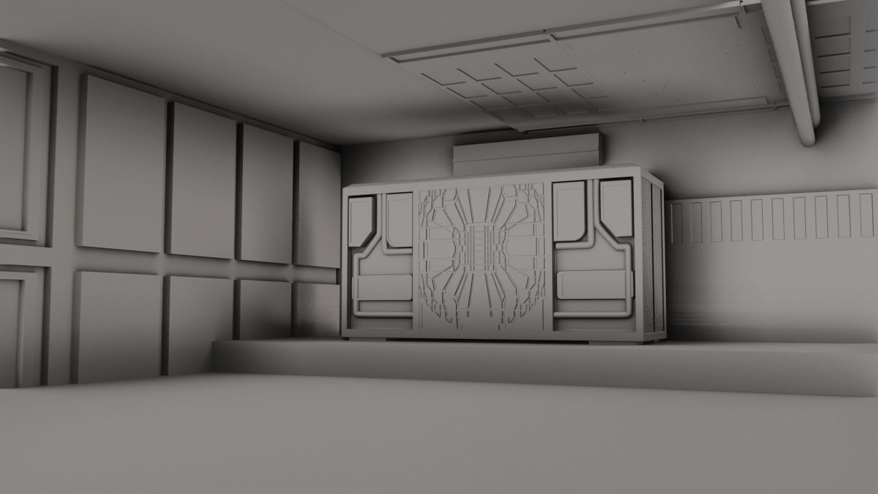 Sci - Fi Engineering Room 3D model_28