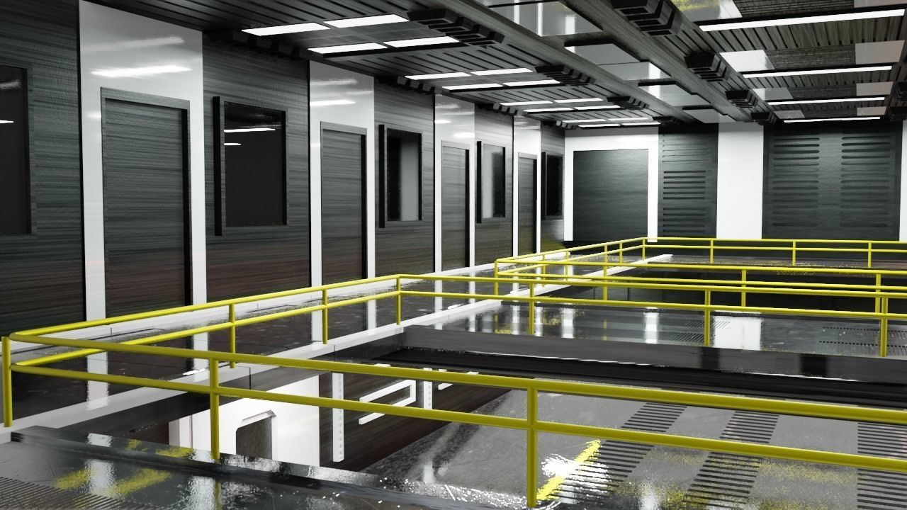 Sci - Fi Engineering Room 3D model_62