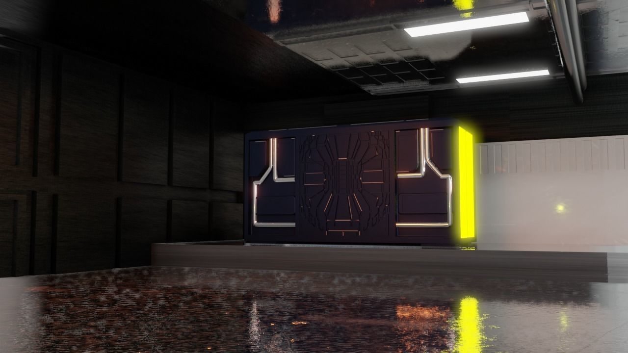 Sci - Fi Engineering Room 3D model_6