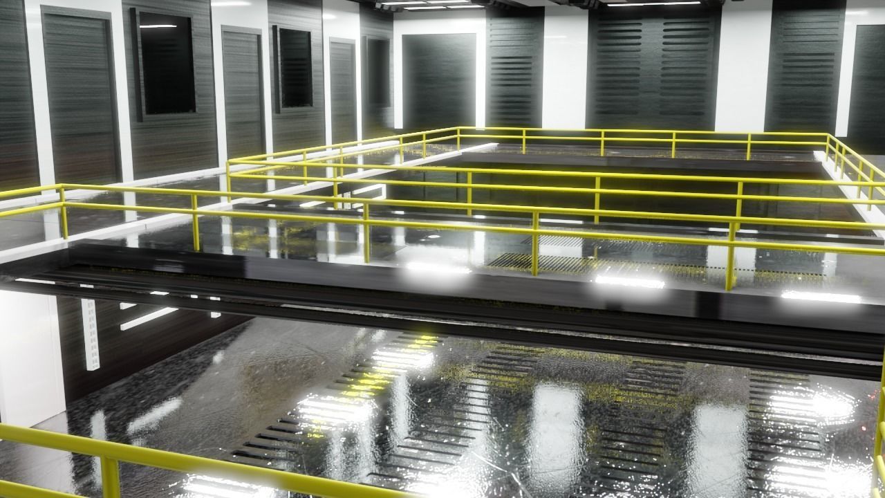 Sci - Fi Engineering Room 3D model_8