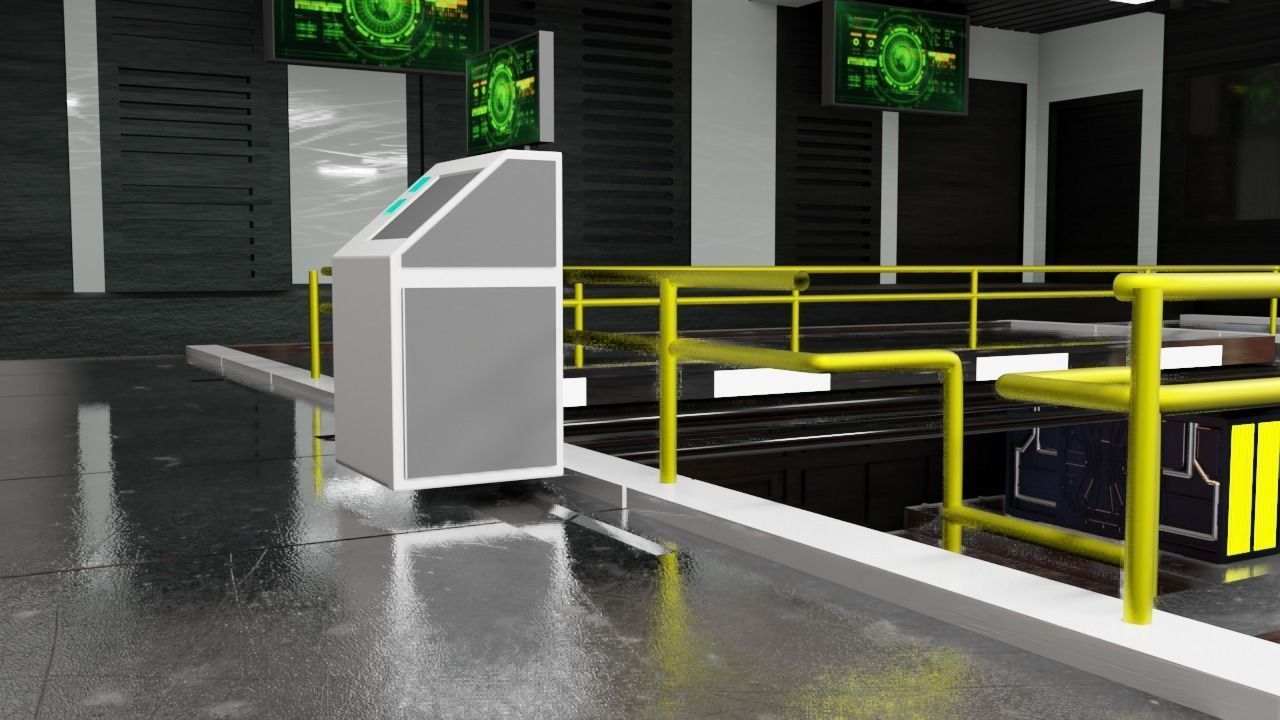 Sci - Fi Engineering Room 3D model_57