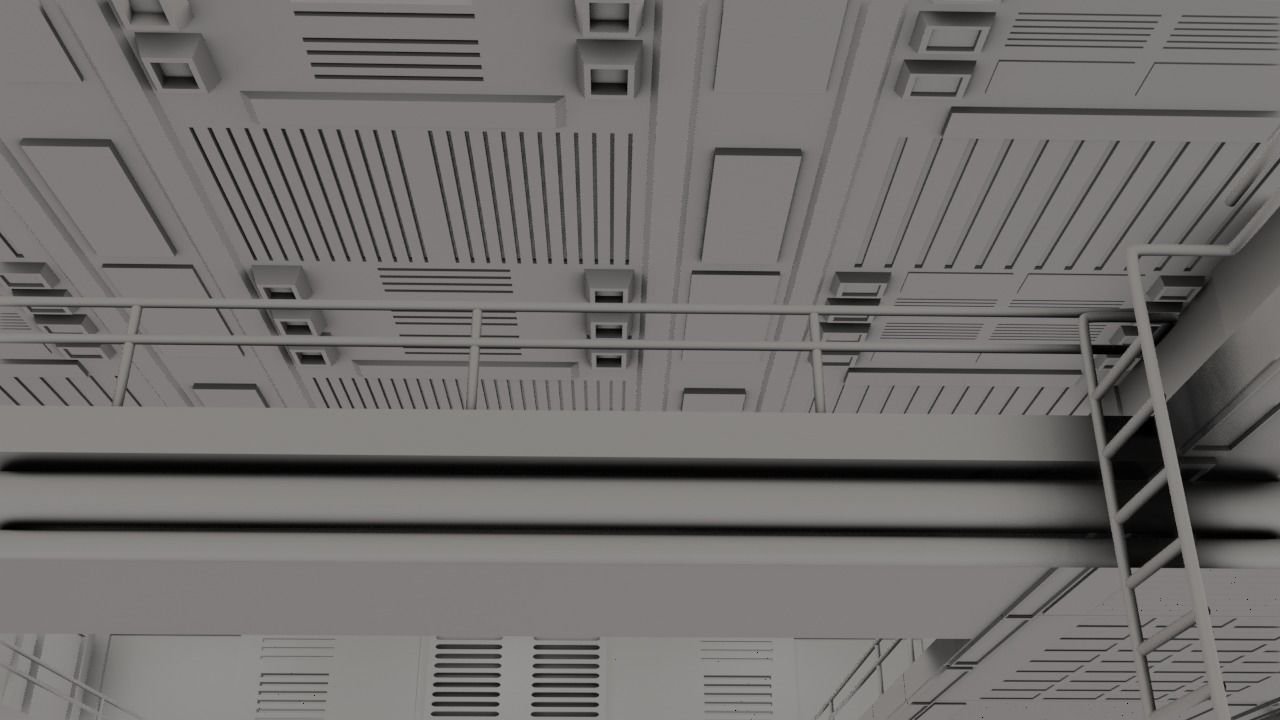 Sci - Fi Engineering Room 3D model_43