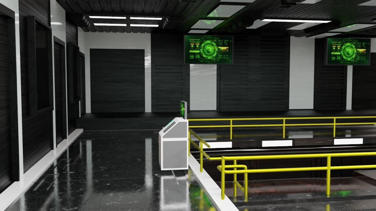 Sci - Fi Engineering Room 3D model_56