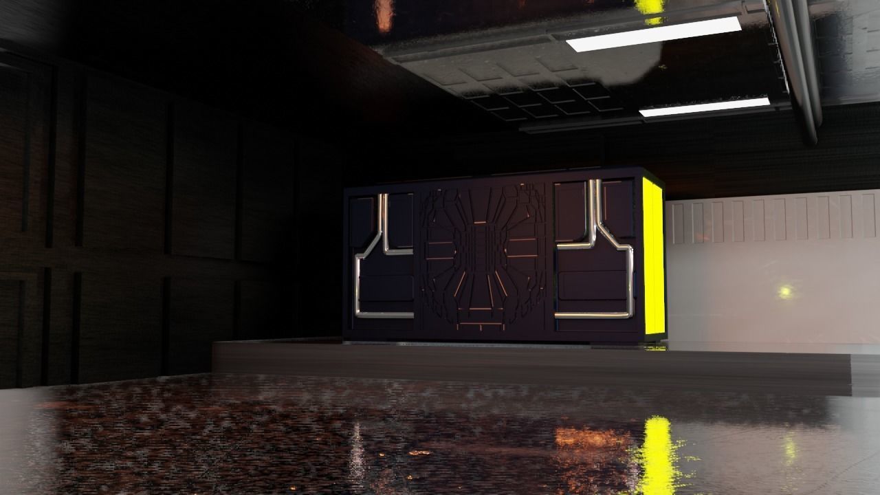 Sci - Fi Engineering Room 3D model_47