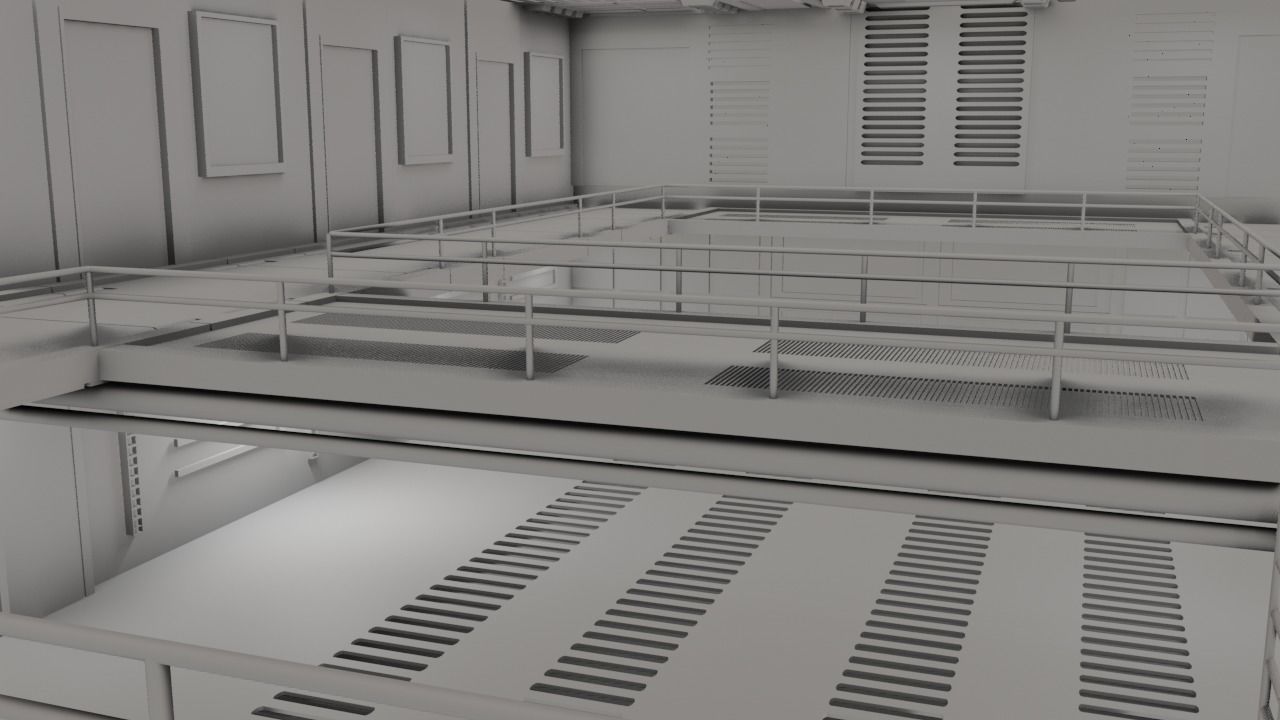 Sci - Fi Engineering Room 3D model_44
