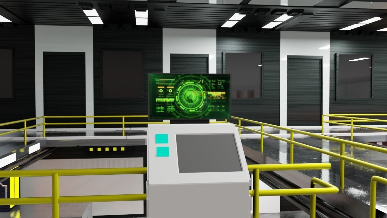 Sci - Fi Engineering Room 3D model_64