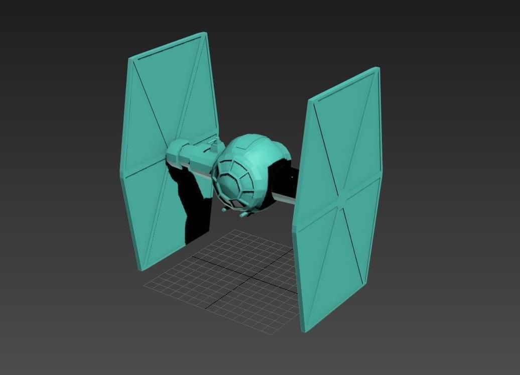 star wars episode vii first order tie fighter free 3d model 3d
