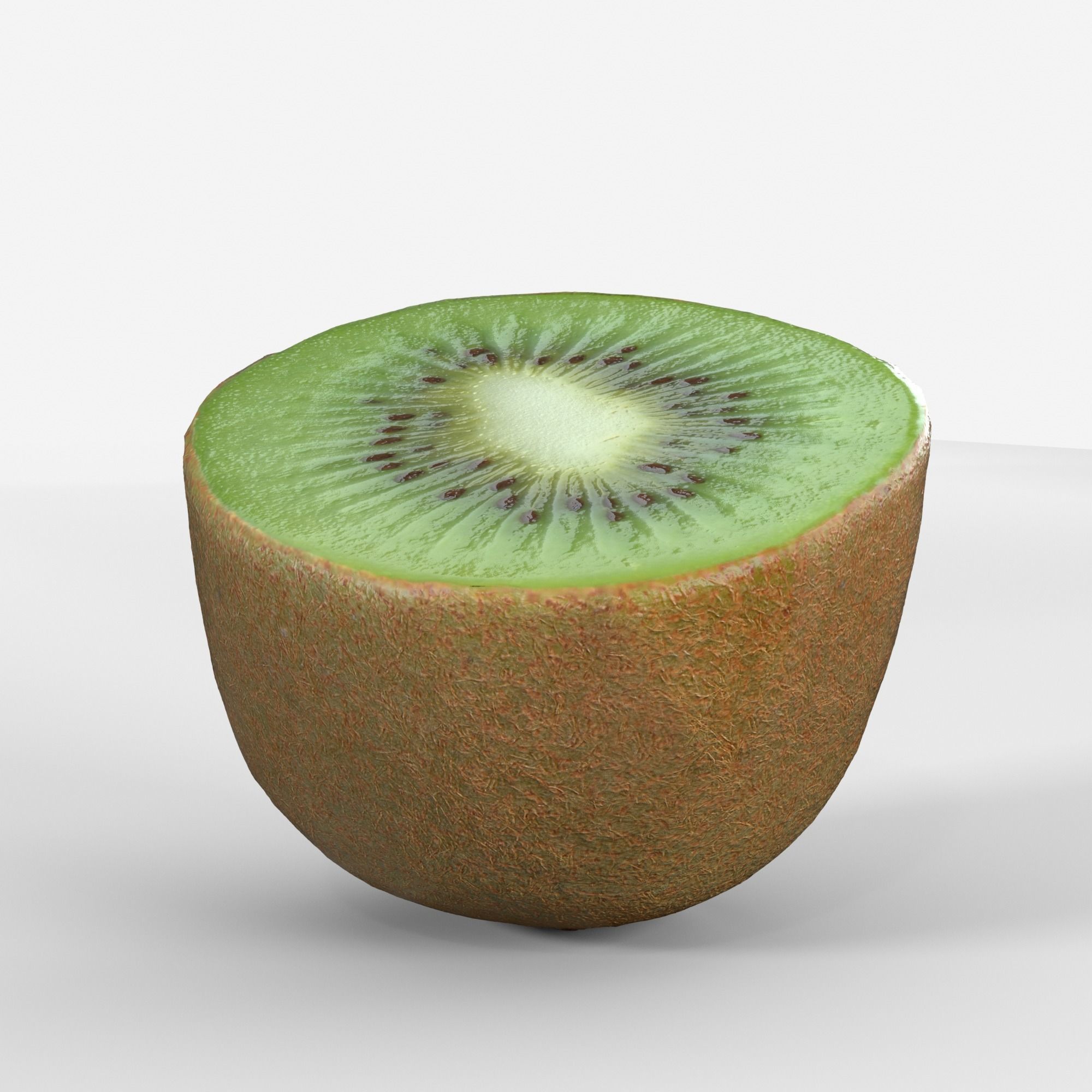 Green Kiwi Fruit 3D model photoscan Low-poly 3D model_7