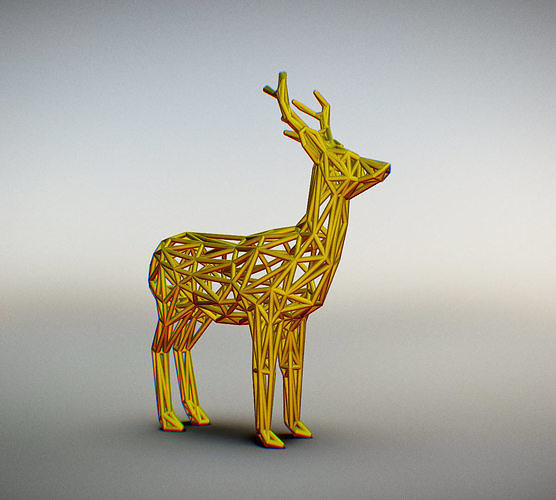 Wild Deer  3D print model