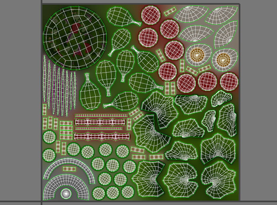Salad in bowl 3D model_28