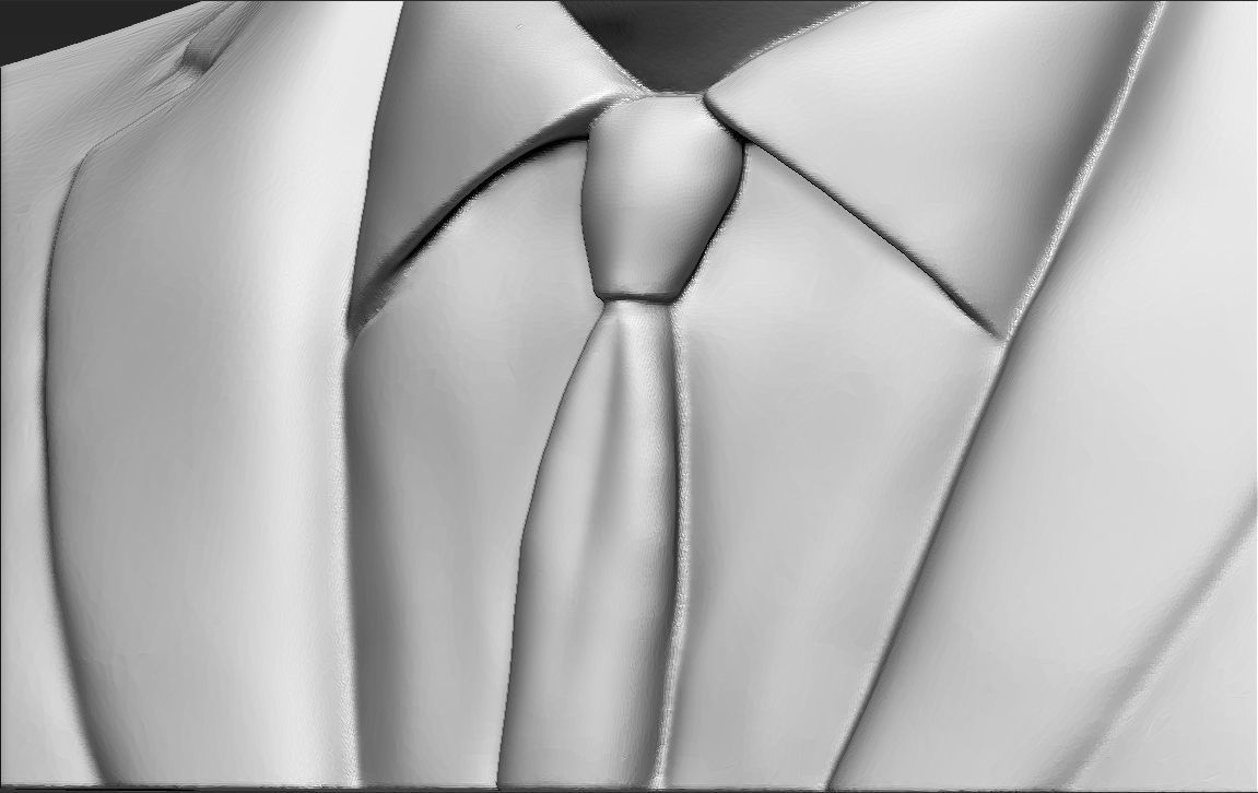 Zinedine Zidane bust 3D printing ready stl obj formats 3D print model_22