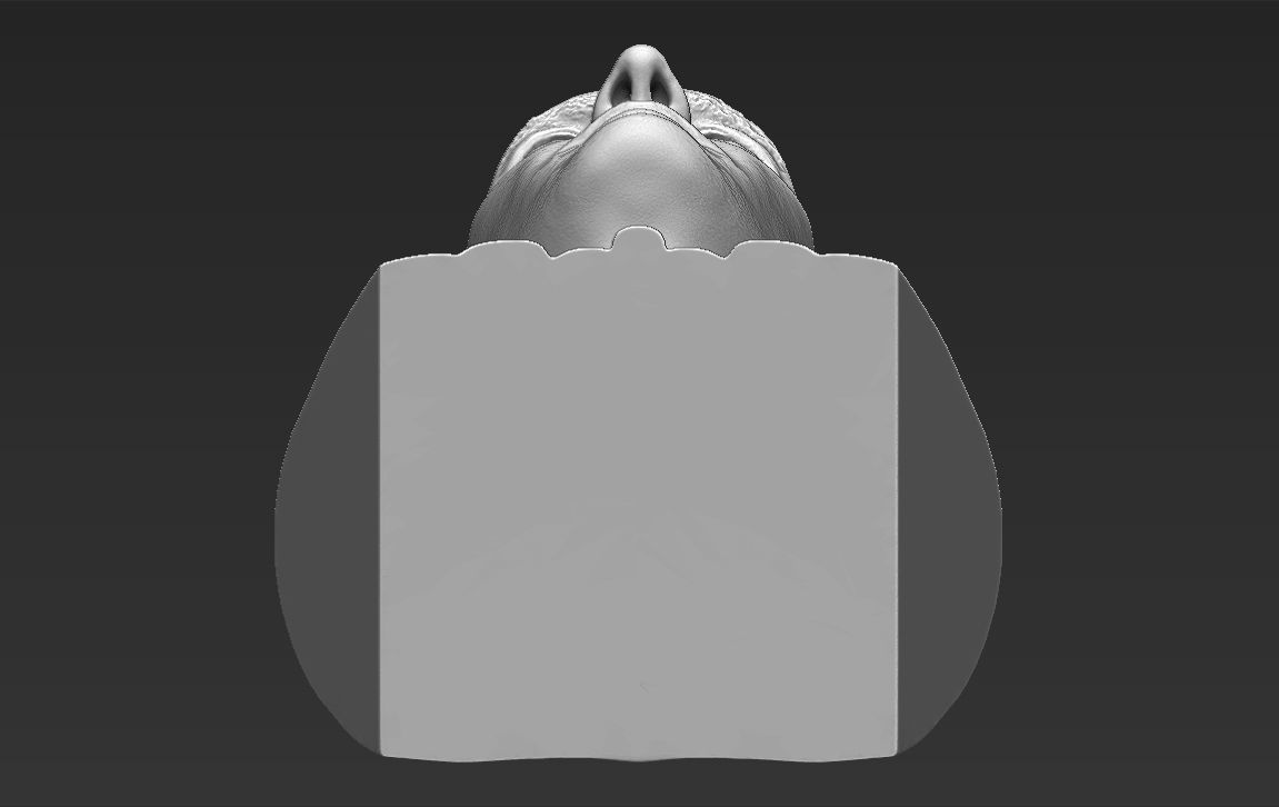 Zinedine Zidane bust 3D printing ready stl obj formats 3D print model_21