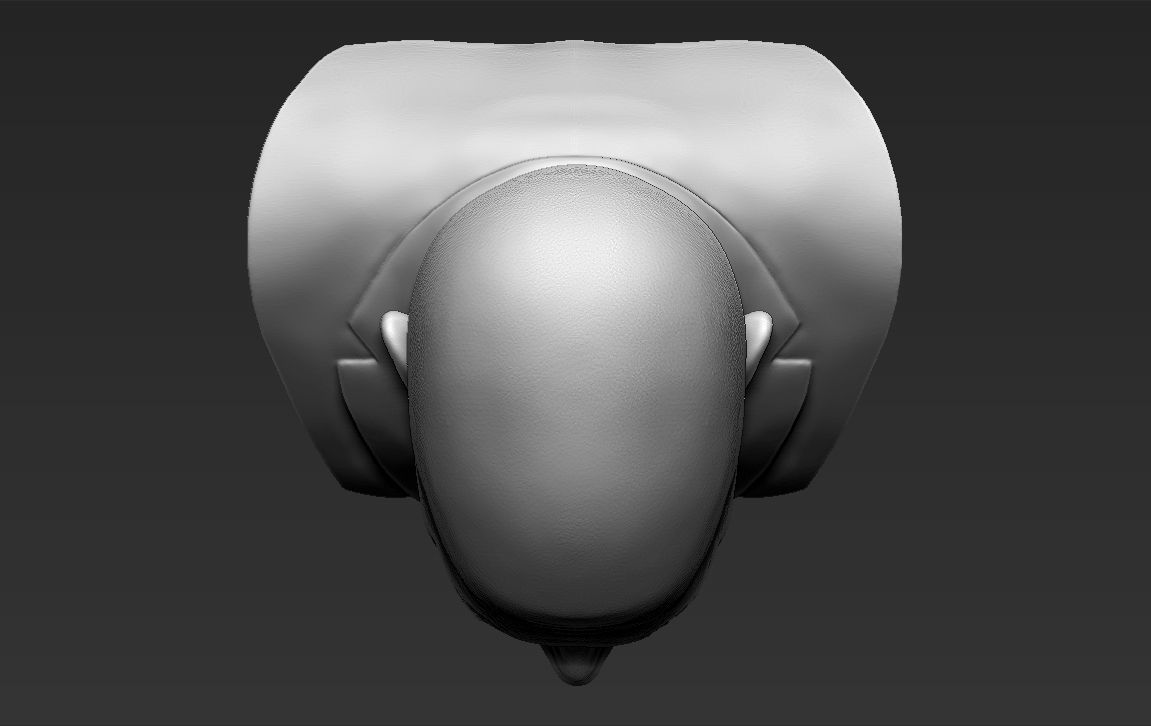 Zinedine Zidane bust 3D printing ready stl obj formats 3D print model_13