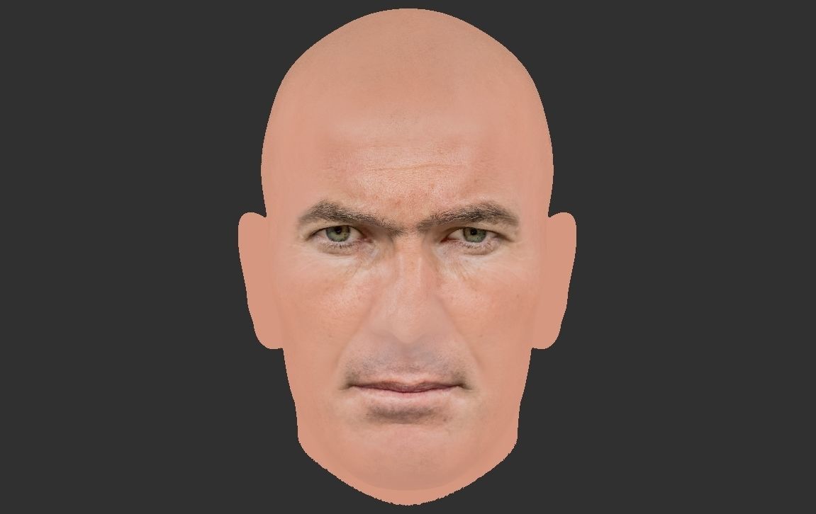 Zinedine Zidane 3D model_16