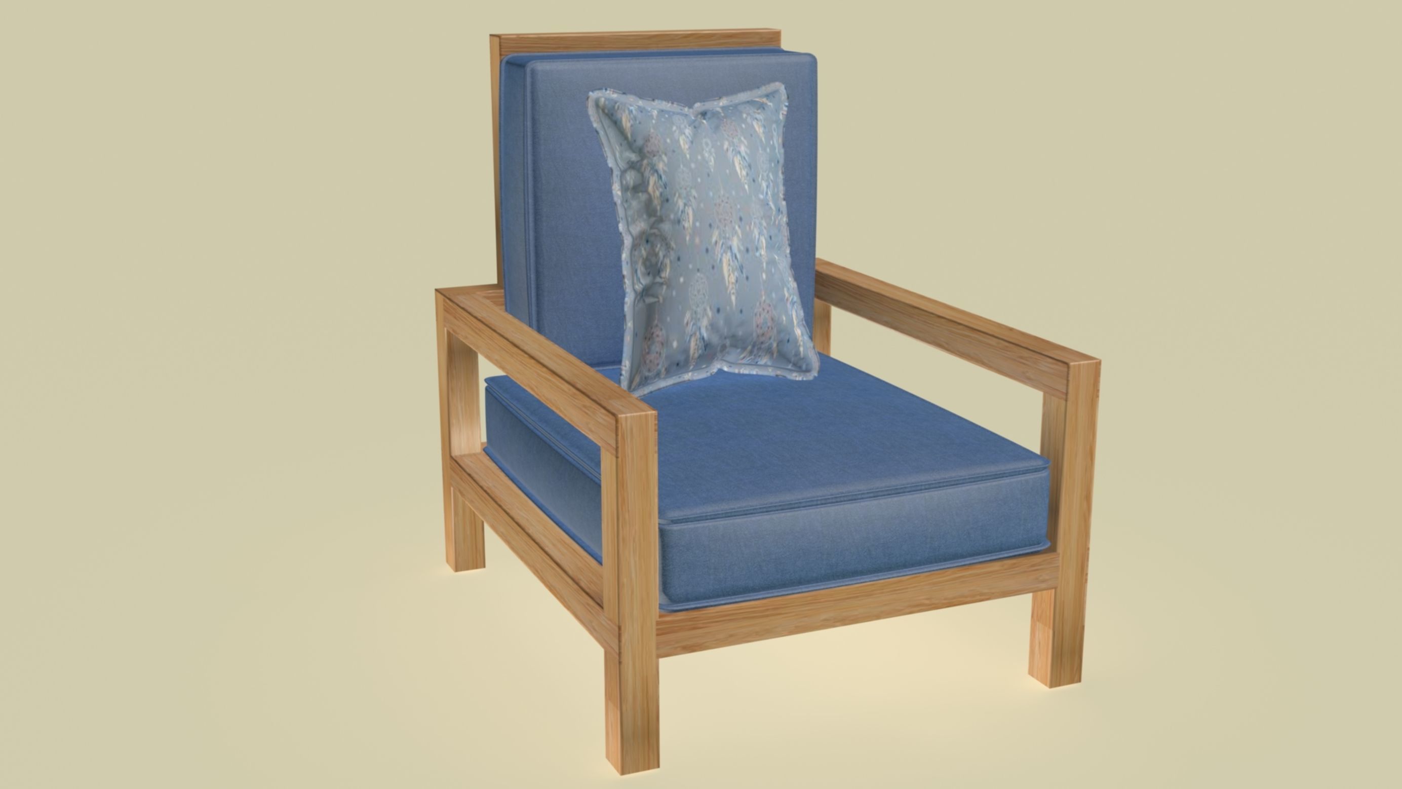 Colin Chair 3D model_1