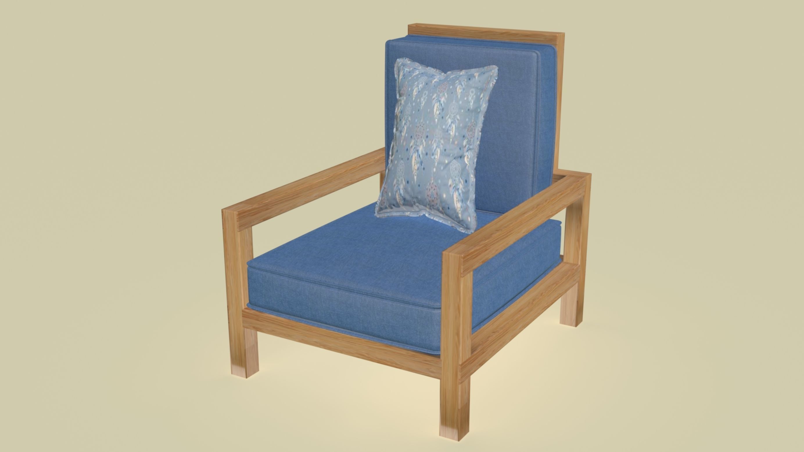 Colin Chair 3D model_9