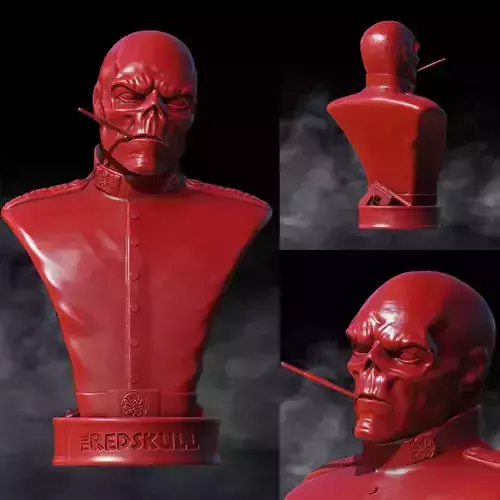 The Red Skull Marvel Villain 3D print model
