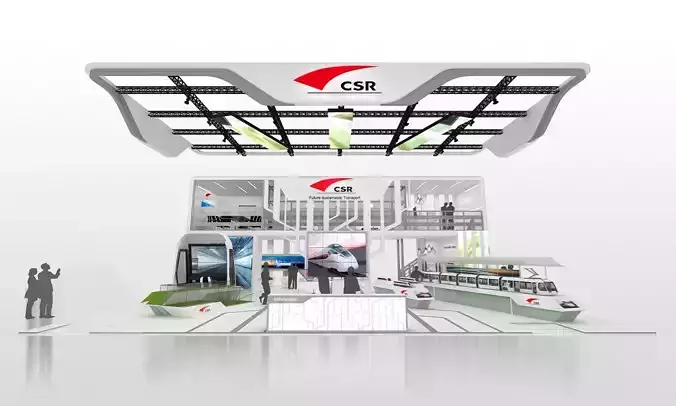 Exhibition area 18000mm X16500mm 3dmax2012 3D model