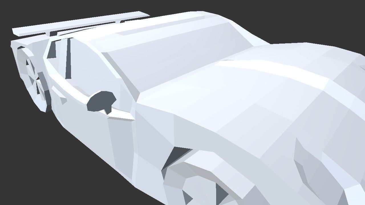 Sp22Car car Low-poly 3D model_4
